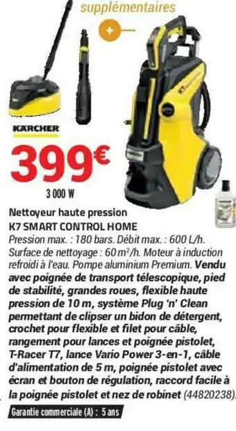 Bricorama Nettoyeur Haute Pression K7 Smart Control Home Kärcher offre