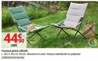 Bricorama Fauteuil Pliant Loggia offre