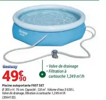 Bricorama Piscine Autoportante Fast Set offre