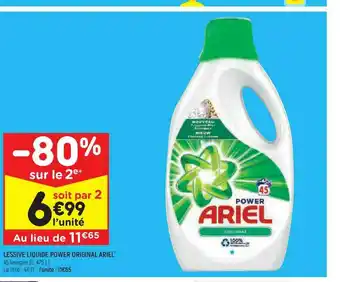 Leader Price Lessive Liquide Power Original Ariel offre