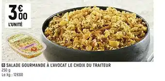 Spar Salade Gourmande à L'avocat Le Choix Du Traiteur offre