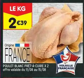 Leader Price Poulet Blanc Prêt-à-cuire X2 offre