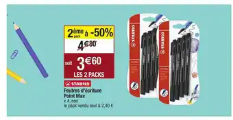 Feutres D'écriture Point Max Stabilo