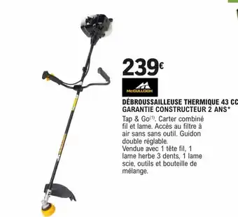 DĂBROUSSAILLEUSE THERMIQUE 43 CC GARANTIE CONSTRUCTEUR 2 ANS