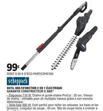 E.Leclerc Brico OUTIL MULTIFONCTION 2 EN 1 ÉLECTRIQUE GARANTIE CONSTRUCTEUR 5 ANS* offre