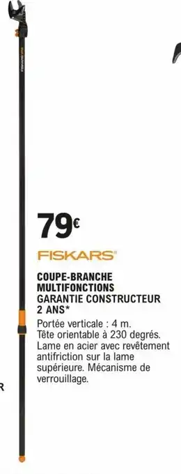 E.Leclerc Brico COUPE-BRANCHE TÉLESCOPIQUE GARANTIE CONSTRUCTEUR 2 ANS* offre
