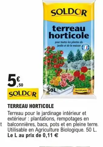 E.Leclerc Brico TERREAU HORTICOLE offre