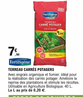 E.Leclerc Brico TERREAU CARRÉS POTAGERS offre