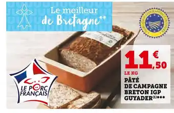 U Express Guyader pâté de campagne breton igp offre