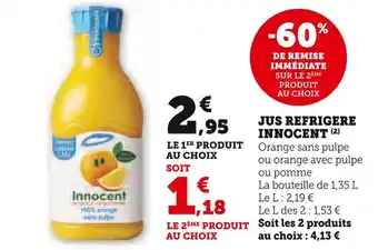 U Express Innocent jus refriger offre