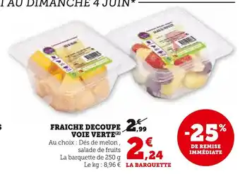 U Express Fraiche decoupe voie verte offre
