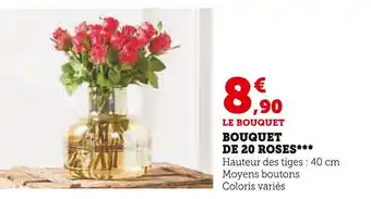 U Express Bouquet de 20 roses offre