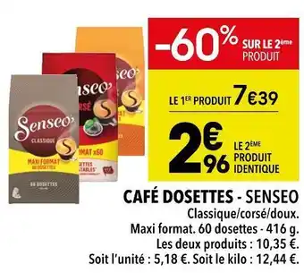 Senseo café dosettes