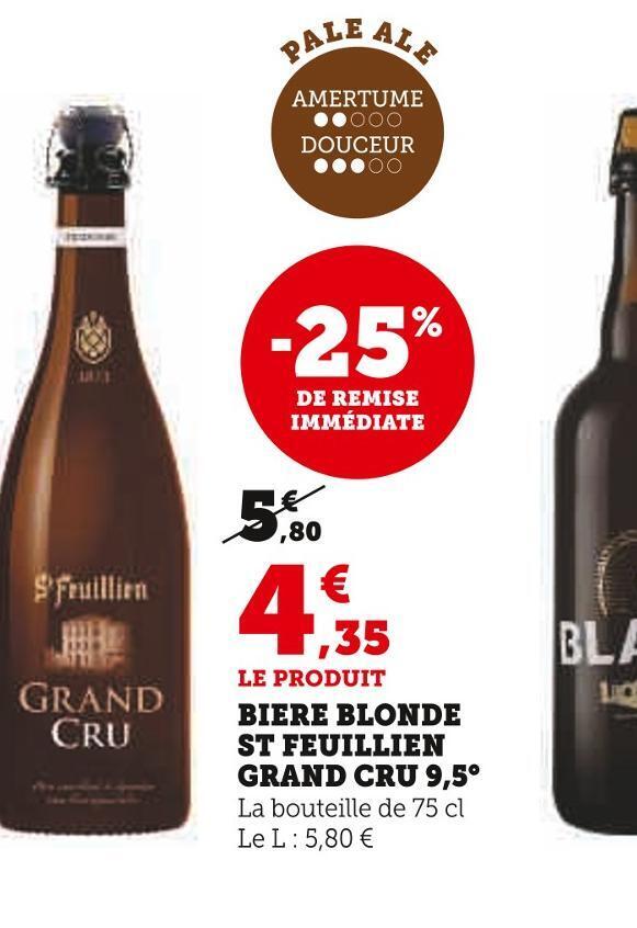 U Express Grand cru biere blonde st feuillien grand cru 9,5° offre