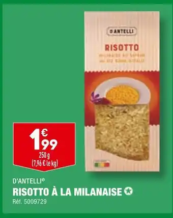 ALDI D’antelli risotto à la milanaise offre