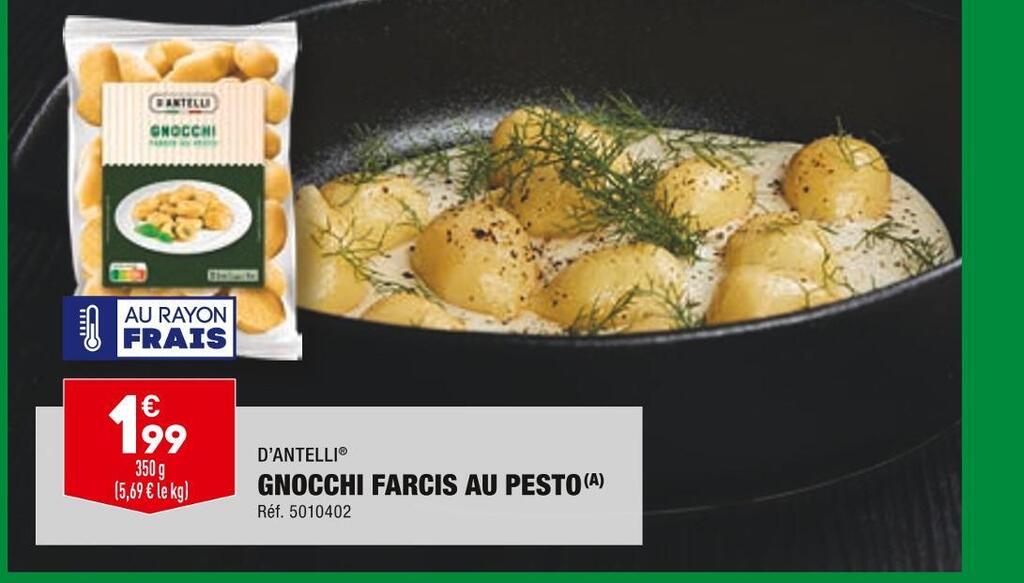 Promo D’antelli gnocchi farcis au pesto chez ALDI
