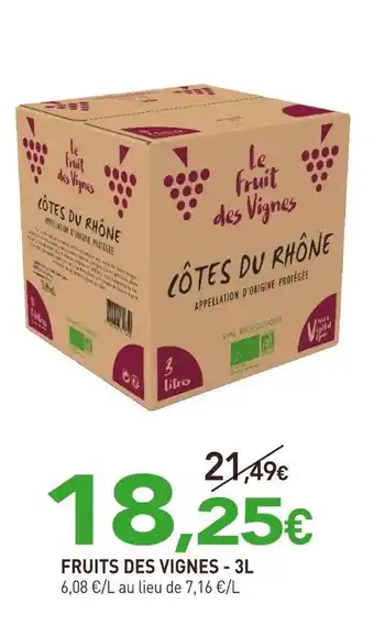 naturéO Fruits des vignes offre