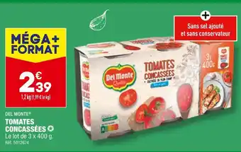ALDI Del monte tomates concassées offre