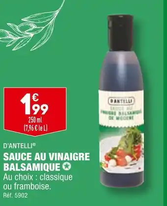 ALDI D’antelli sauce au vinaigre balsamique offre