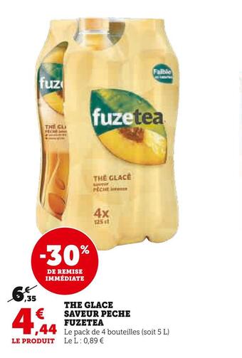 Super U Fuzetea the glace saveur peche offre