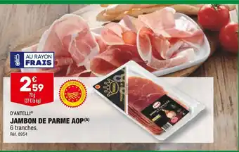 ALDI D’antelli jambon de parme aop offre