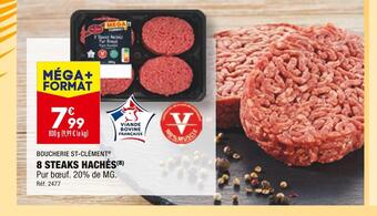 ALDI Boucherie st-clément 8 steaks hachés offre