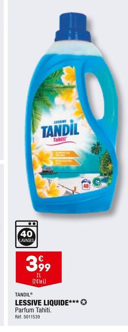 ALDI Tandil lessive liquide* offre