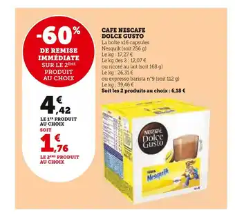 Dolce gusto cafe nescafe