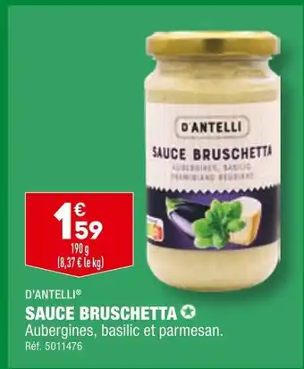 ALDI D’antelli sauce bruschetta offre
