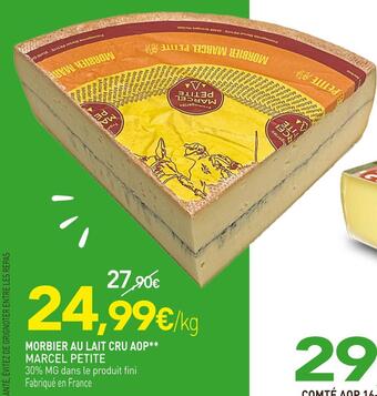 naturéO Marcel petite morbier au lait cru aop offre