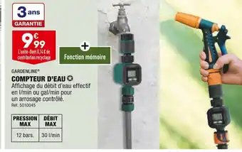 ALDI Gardenline compteur d’eau offre