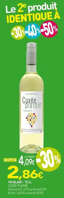 Cuvée plaisir vin blanc