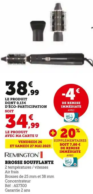 Remington brosse soufflante