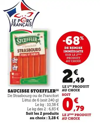 Hyper U Stoeffler saucisse offre