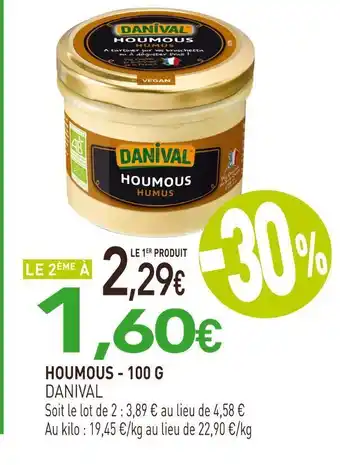naturéO Danival houmous offre