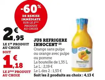 Hyper U Innocent jus refrigere offre