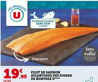Hyper U U filet de saumon atlantique des fjords de norvege offre