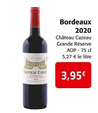 Colruyt Château cazeau bordeaux 2020 offre