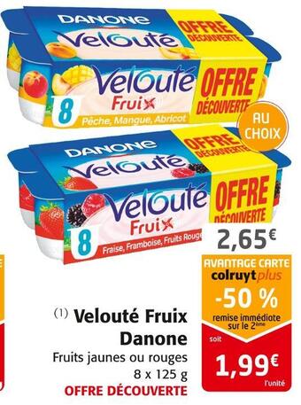 Colruyt Danone velouté fruix offre