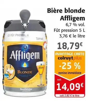 Colruyt Affligem bière blonde offre