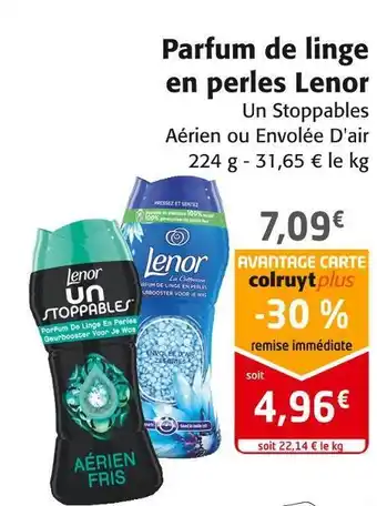 Colruyt Lenor parfum de linge en perles offre