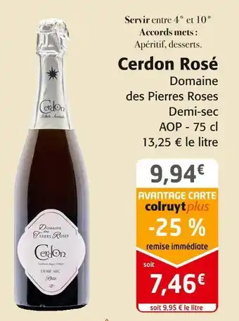 Domaine des pierres roses cerdon rosé