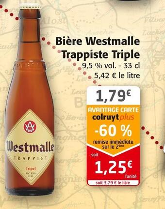 Colruyt Westmalle bière trappiste triple offre