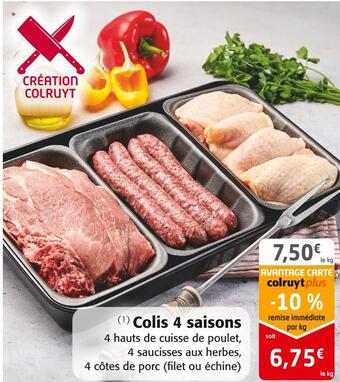 Colruyt Colis 4 saisons offre