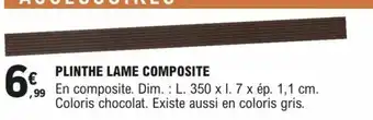 E.Leclerc Brico PLINTHE LAME COMPOSITE offre