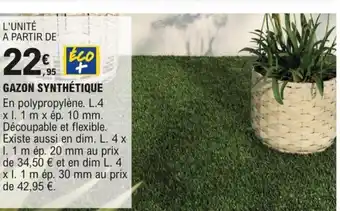 GAZON SYNTHÉTIQUE