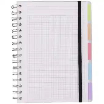 Cahier à spirale a5 avec intercalaires office essentials