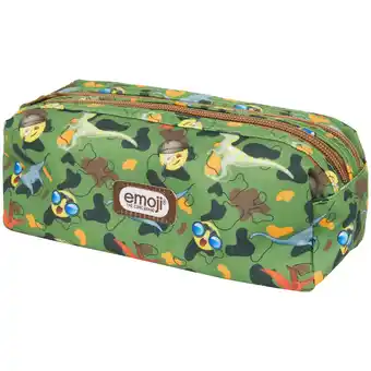 Trousse à double fermeture éclair emoji