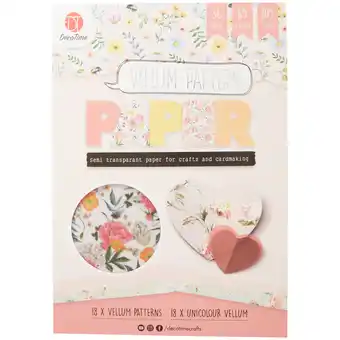 Bloc de papier créatif vélin décotime