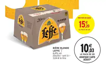 Intermarché BIÈRE BLONDE LEFFE Y offre